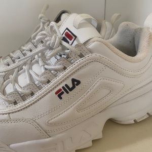 White Fila Sneakers